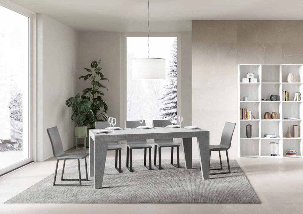 Tavolo Allungabile 200/304x90x77 cm Naxy Cemento