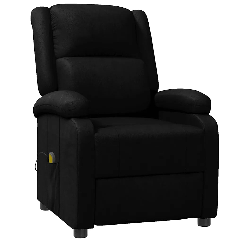 Poltrona Massaggiante Nera in Similpelle 340162