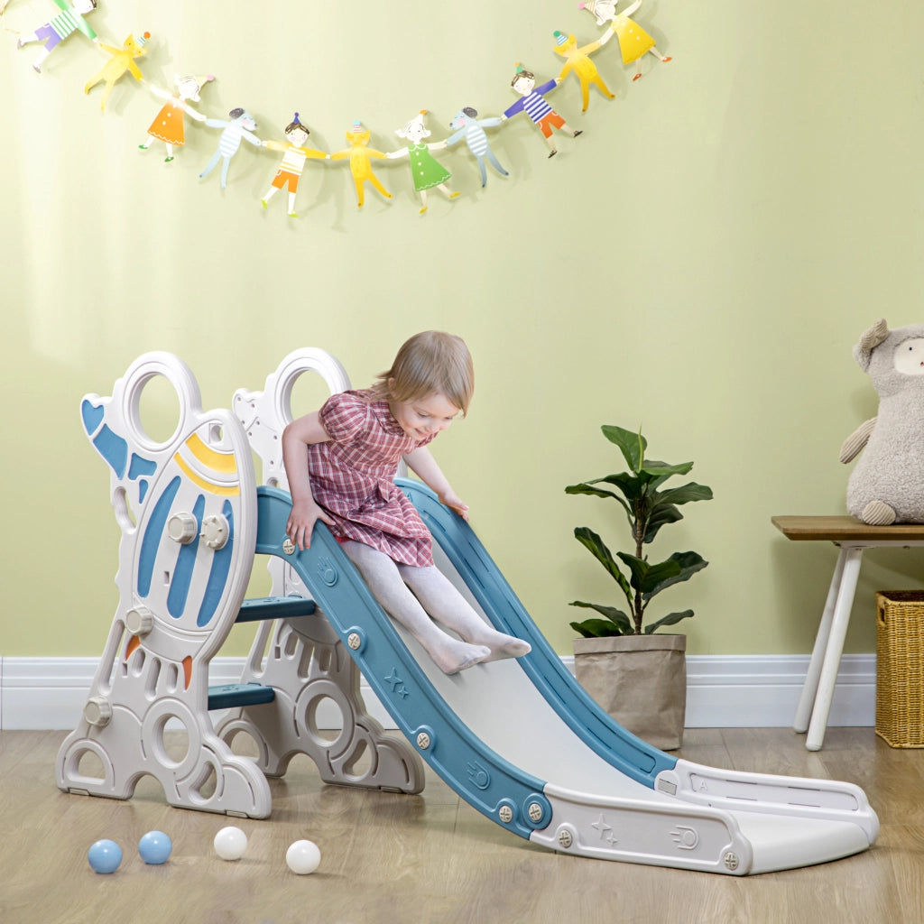 Scivolo Bambini Spaziale con Scale ¨C Zephmum ¨C 157x46.5x80 cm
