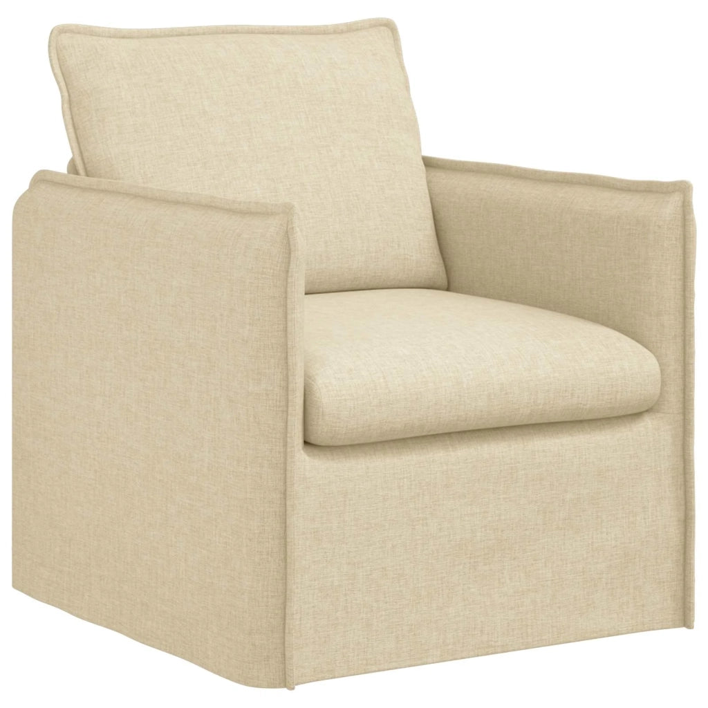 Divano Crema 195 x 82 x 85 cm Tessuto