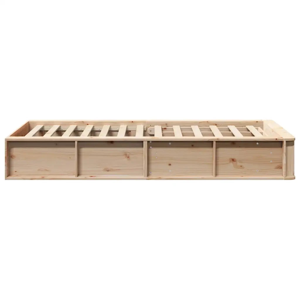 Letto singolo | Letto per adulti | Struttura del letto Marrone 80 x 200 cm Pino massello