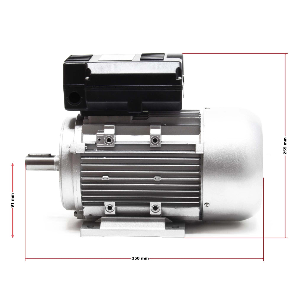 Motore elettrico monofase 2 poli 230 V 2,2 kW, condensatore di avviamento 2850 giri/min, avvolgimento in rame