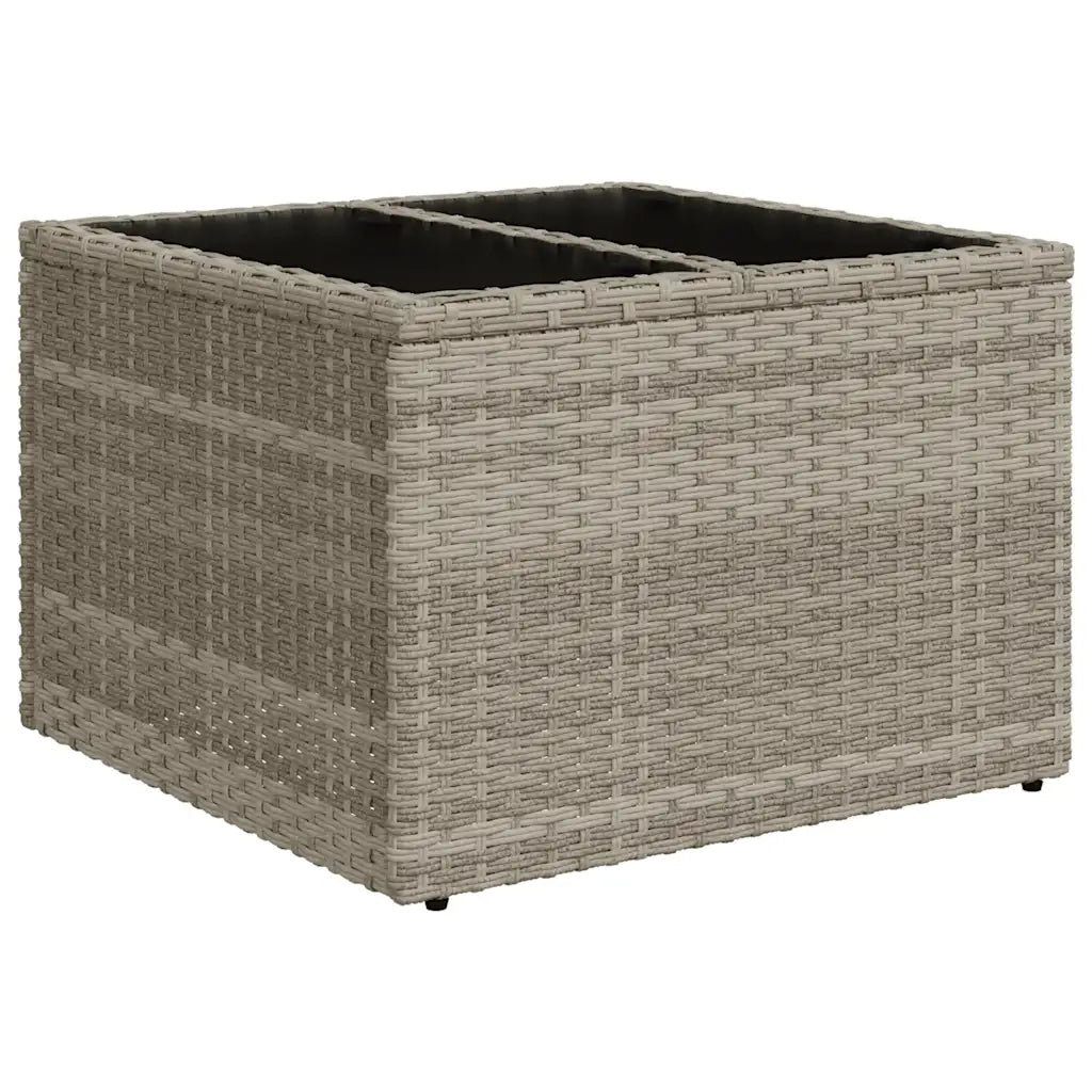 Set Divani da Giardino 7pz con Cuscini Grigio Chiaro Polyrattan 3217692