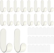 Haken per Parete Autoadesivi - Forti e Resistenti - Set da 20
