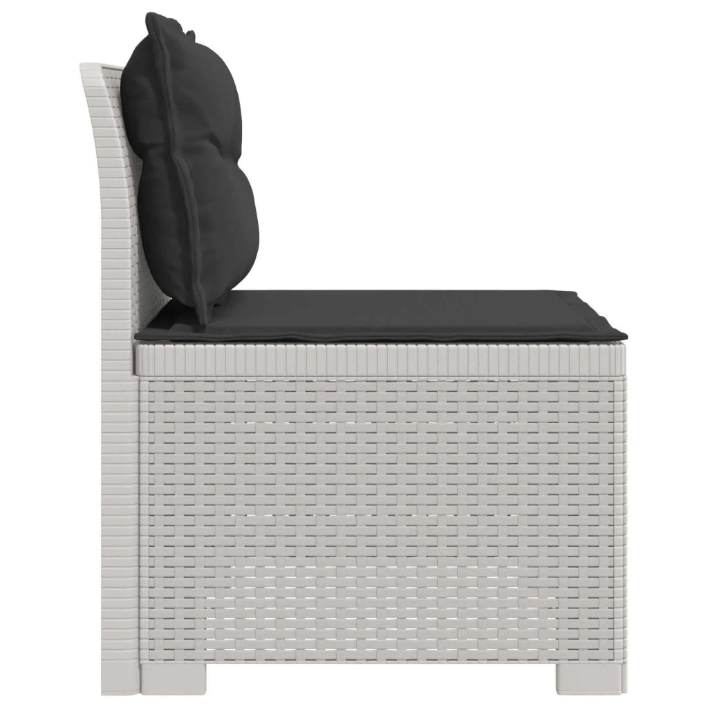 Divano da Giardino a 1 Posto con Cuscini Aspetto Rattan PP 8011805