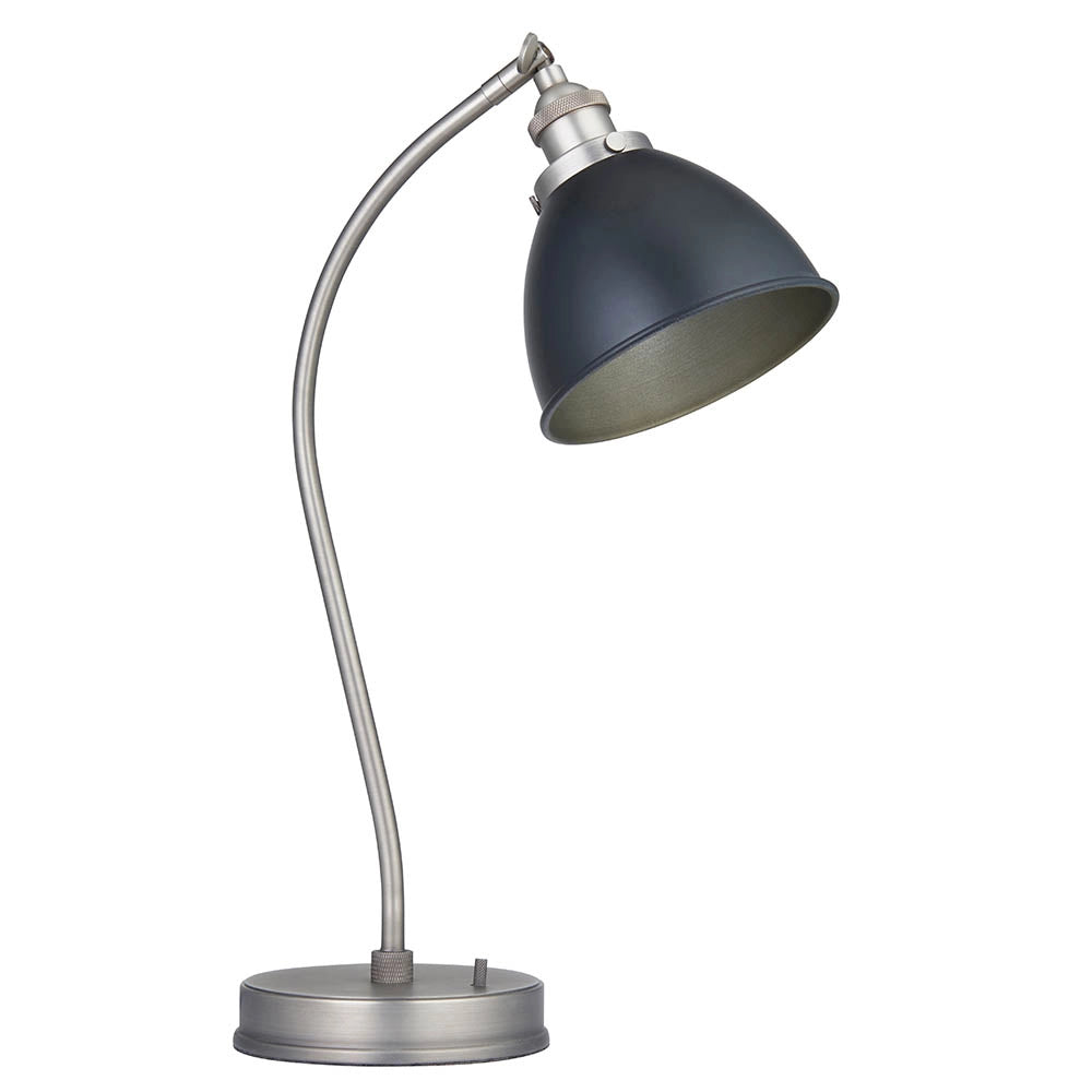 Lampada da scrivania vintage nera E14 Endon Franklin