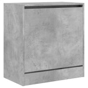 Scarpiera mobiletto portascarpe mobile per ingresso/corridoio/soggiorno 60 x 34 x 63,5 cm legno ingegnerizzato grigio 02_0021830