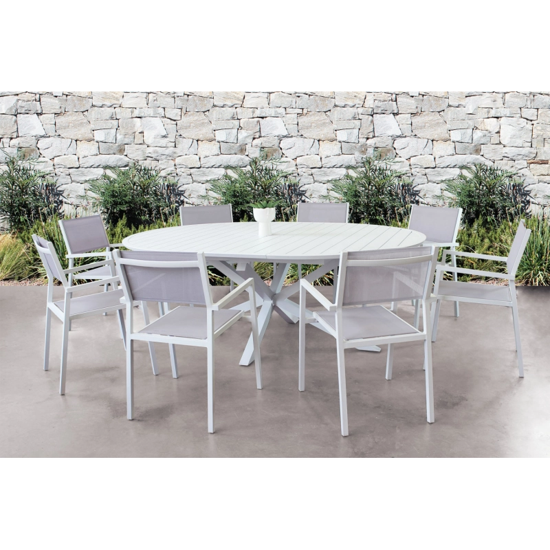 TAVOLO ROTONDO CAMELOT ALLUNGABILE 150/200 X 150