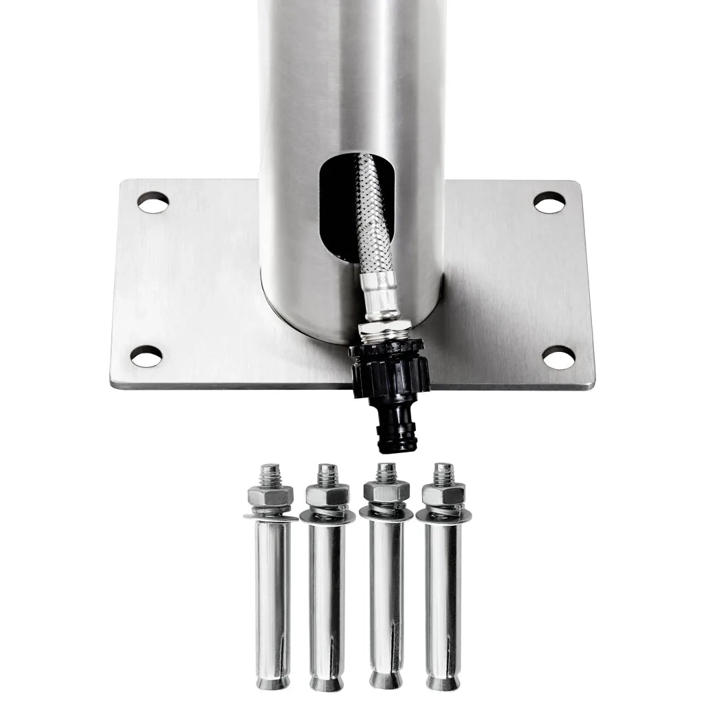 Doccia da Giardino 215 cm in Acciaio Inossidabile 315940