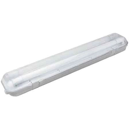 PLAFONIERA PER TUBI LED 'T8' 150 cm - 2 posti