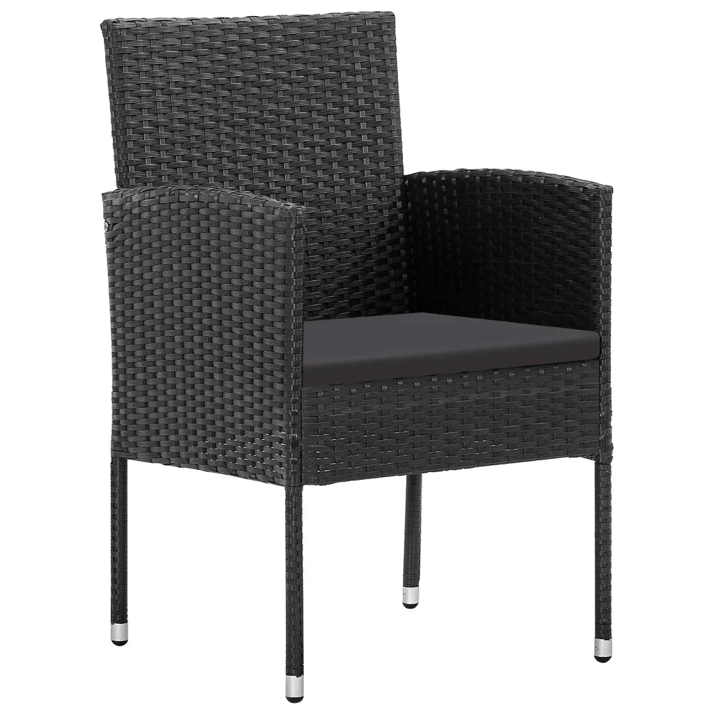 Set da Pranzo da Giardino 9 pz Nero 3099618