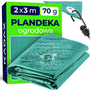 Telone KADAX spesso, antigelo e impermeabile, 2x3 m, 70 g, resistente ai raggi UV, per terrazze.