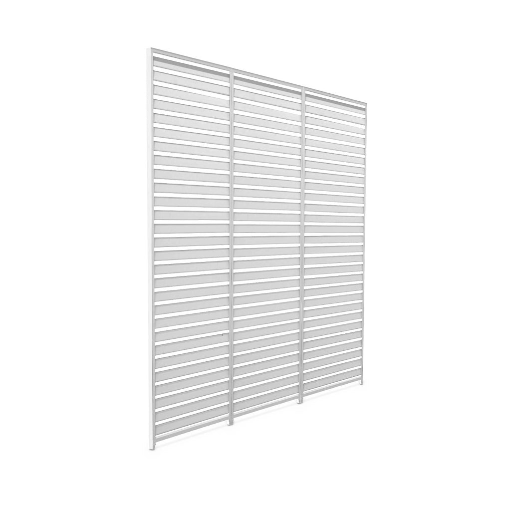 Set di 3 persiane 1m per pergola bioclimatica, bianco