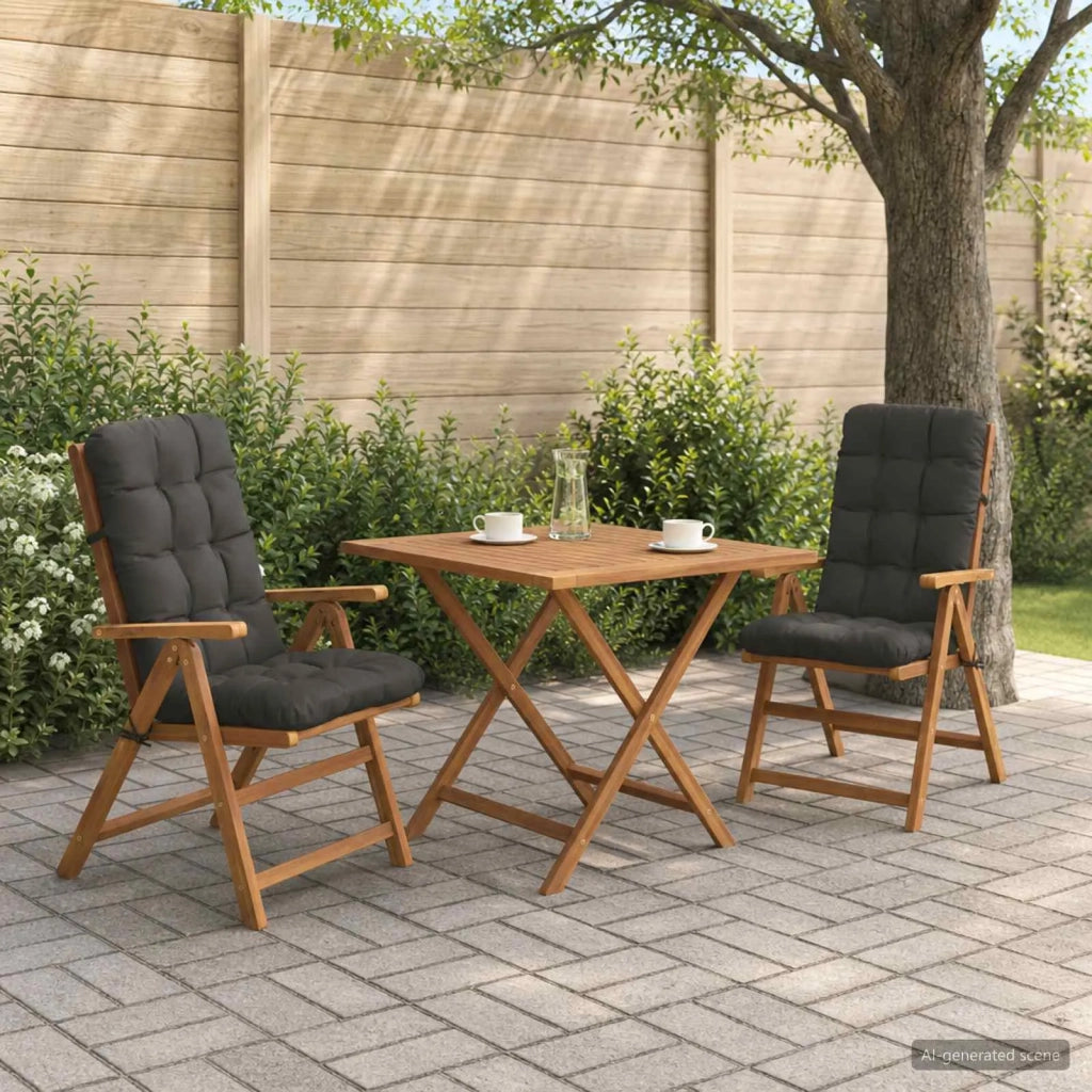 Cuscini per Sedia Alta in 2 Pezzi VIANEN 2 pcs 100% Poliestere 953773