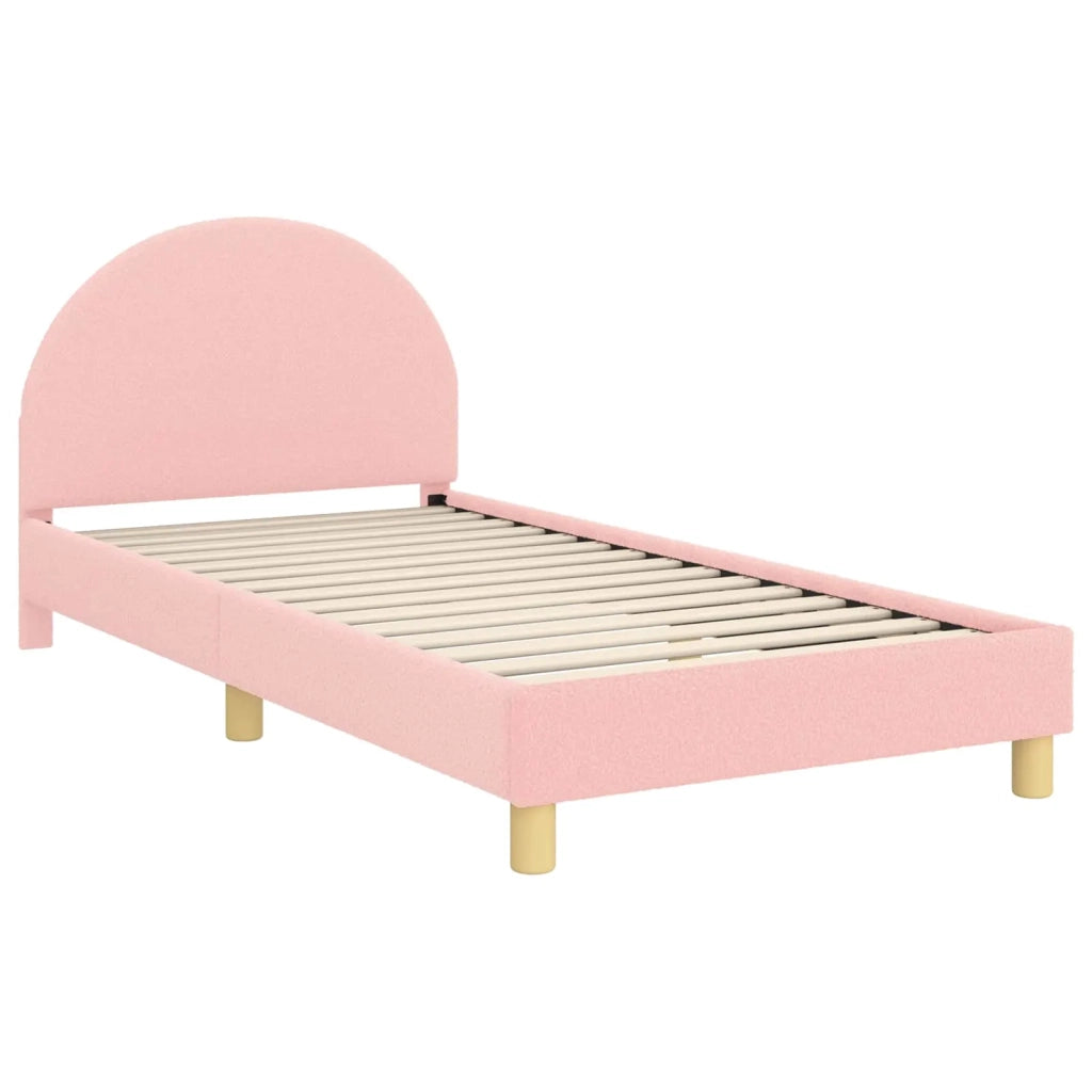 Struttura letto bambini con testata Rosa 90 x 200 cm