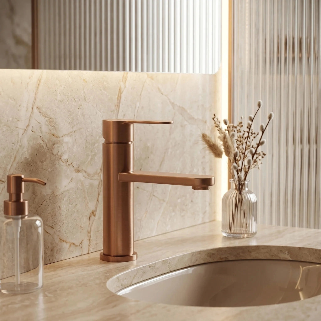 Rubinetto Da Bagno Rea Arcos Brush Copper