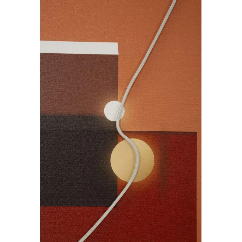 Stampa Con Led Su Tela Abstract cm 150x3,5x50