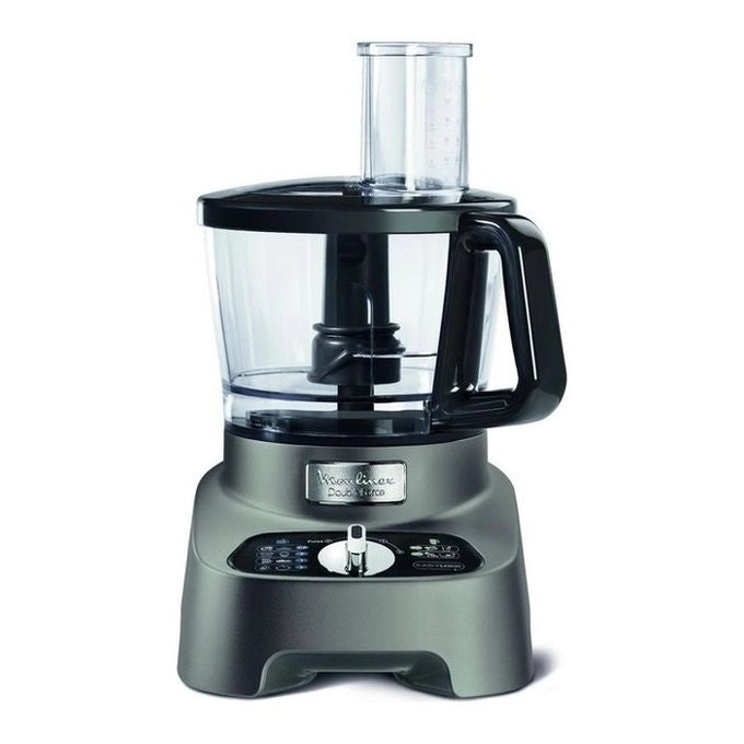 Moulinex FP825E10 Double Force Robot da Cucina Multifunzione 3 L 1000 W 10 Accessori colore Nero Grigio