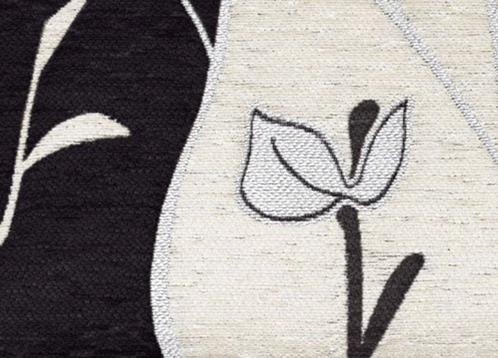 Fodera Arredo Disegno River - 40x40 - Nero