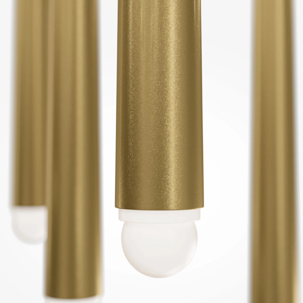 Lampada a sospensione LED Maytoni Cascade 5 luci ottone