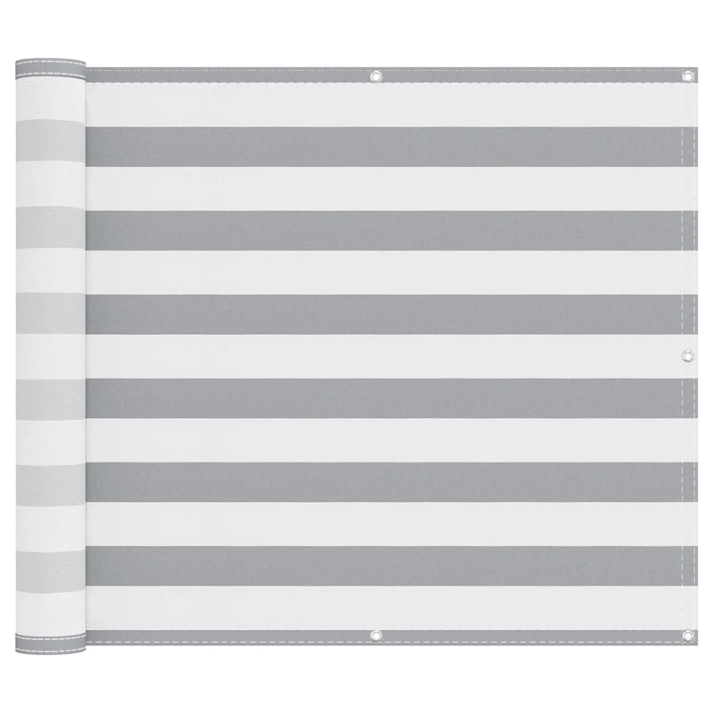 Schermo da balcone Grigio chiaro e bianco 90 x 300 cm 42030933