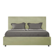 Letto Matrimoniale Francese 140x210 cm con Rete Mika Tè verde
