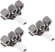 Penne metalliche con chiusura a clip per notebook e cartellino - Set da 10 pezzi