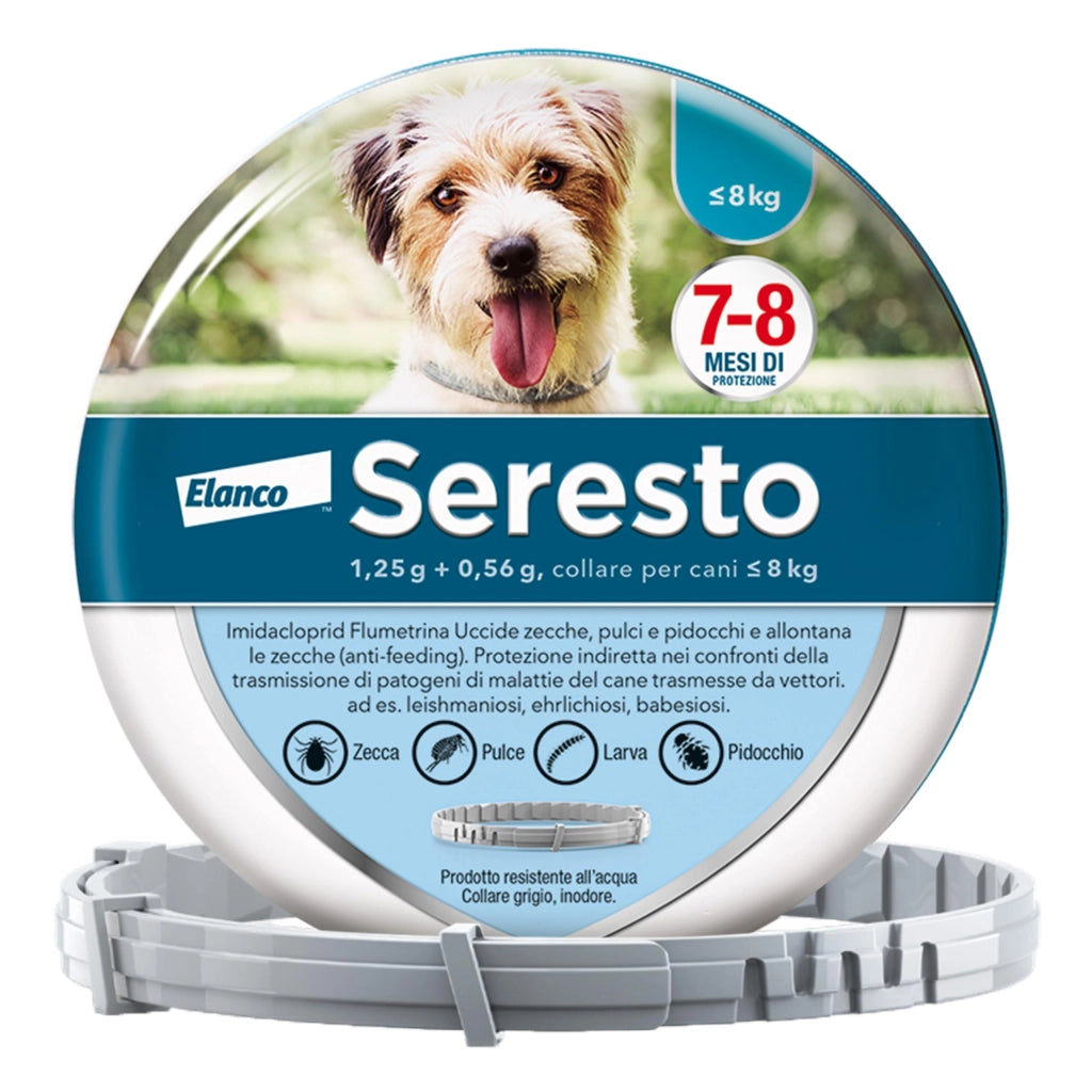 ANTIPARASSITARIO SERESTO CANI ELANCO  KG 0/8 CM 38