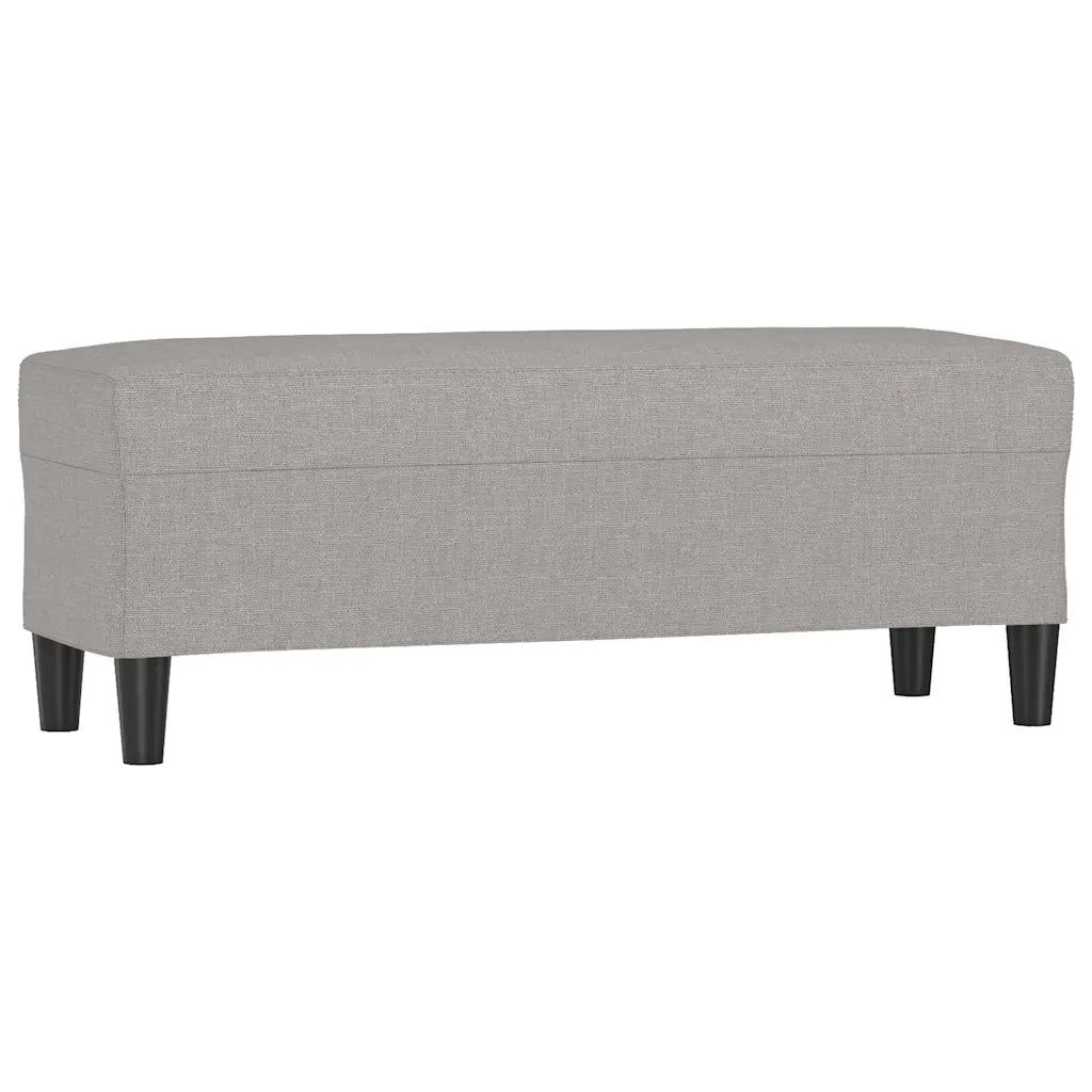 Panca Grigio chiaro 100x35x41 cm in Tessuto 349407