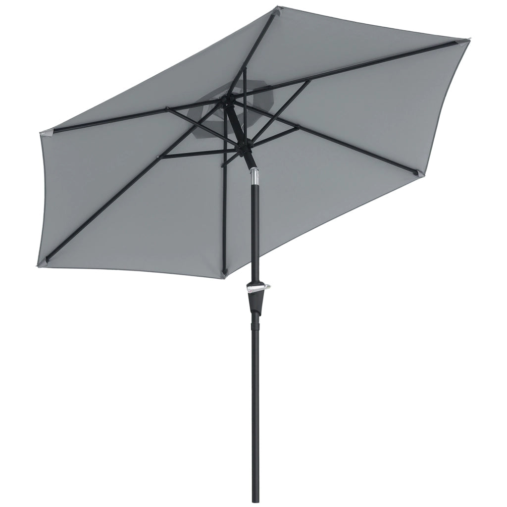 Ombrellone da Giardino ¨C Minimal ¨C Grigio ?230x216 cm