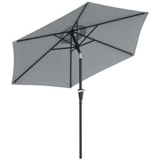 Ombrellone da Giardino ¨C Minimal ¨C Grigio ?230x216 cm