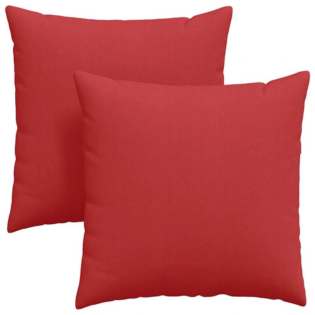 Cuscini da Divano 2 pcs Rosso 60 x 60 cm Tessuto 42014009