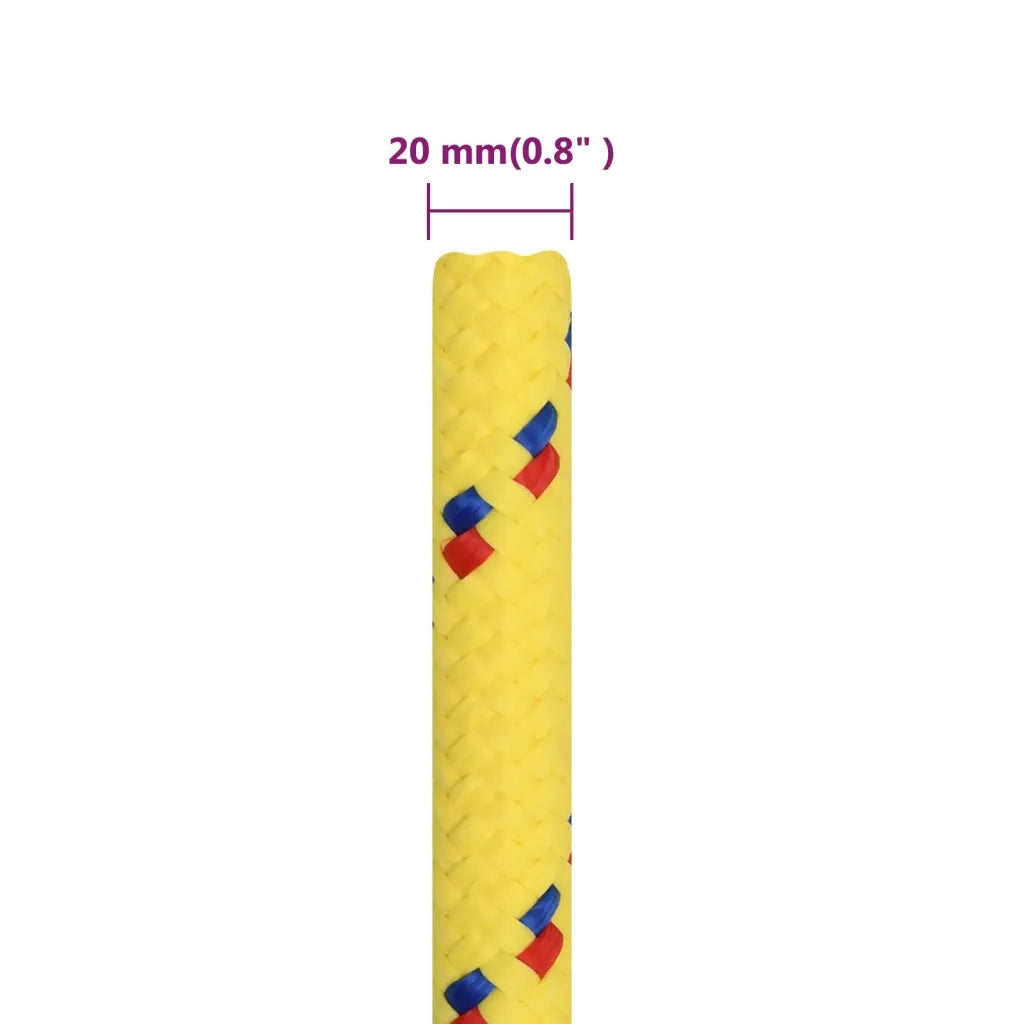 Corda | Fune per barca Gialla 20 mm 25 m in Polipropilene