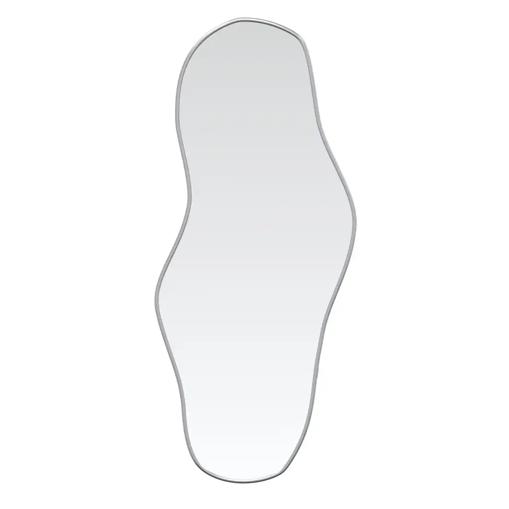 Specchio da Parete | Specchio decorativo Argento 90x40 cm