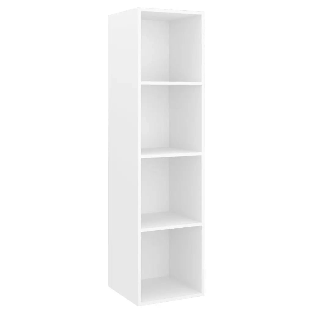 Set Mobili Porta TV 4 pz | Armadietto TV | Mobile Porta TV Bianco in Legno Multistrato