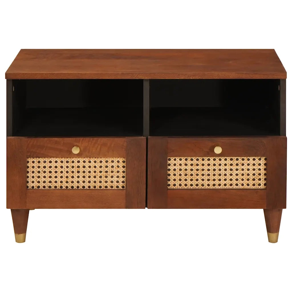 Mobile TV Marrone 70 x 33,5 x 46 cm Legno di mango massello 4018881