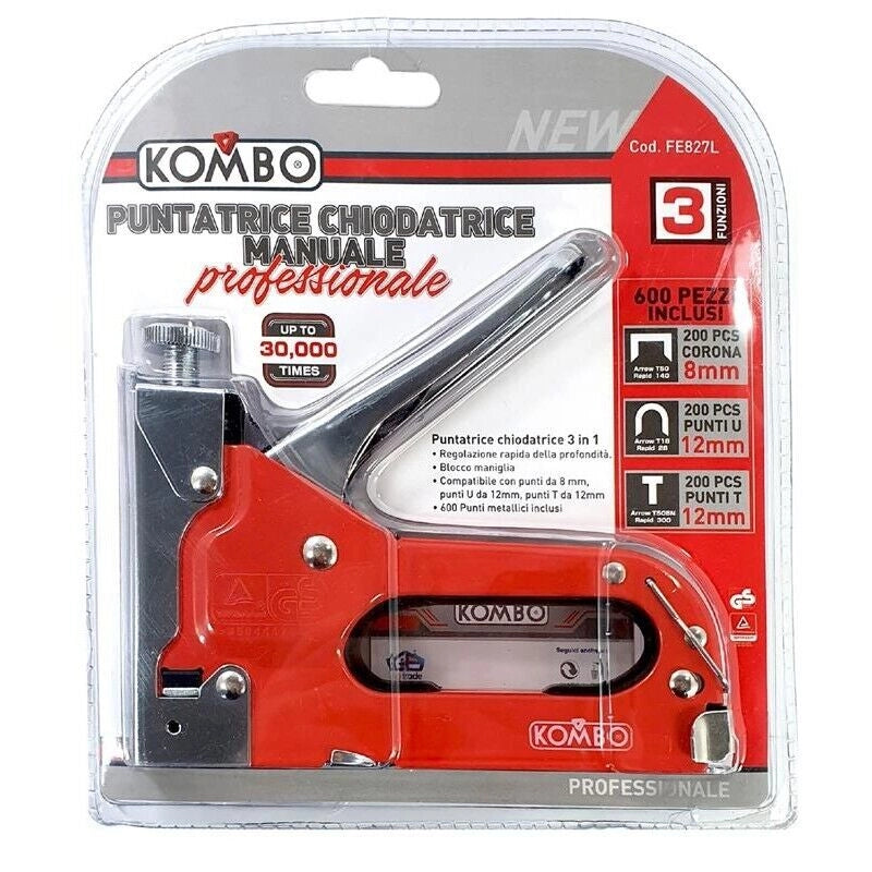 PUNTATRICE CHIODATRICE 3 IN 1 MANUALE PROFESSIONALE