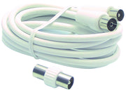 PROLUNGA COASSIALE TV mt. 1,5 con adattatore 10.00 pz