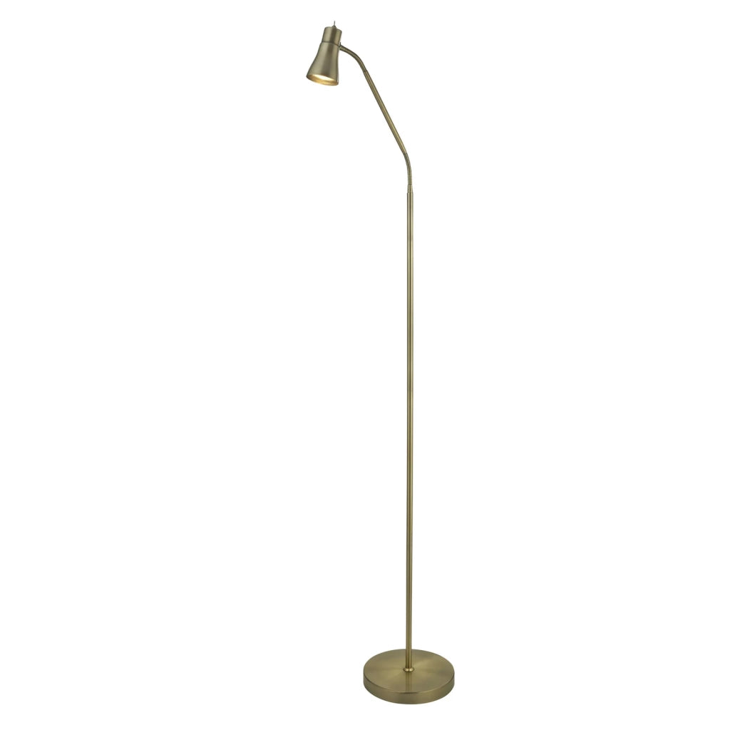 Piantana Moderna Allegro Acciaio Ottone 1 Luce Gu10