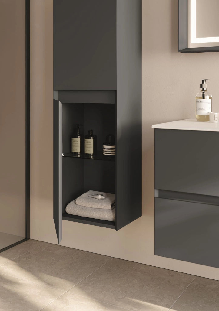 Mobile da bagno "Nest 40 v2" - 40 x 32 x 138 cm - Antracite opaco