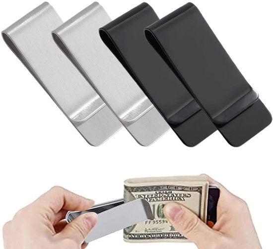Borsa multifunzionale in acciaio inossidabile - Design sottile - Adatto per uomo/donna - Alta qualità duratura - Portafoglio