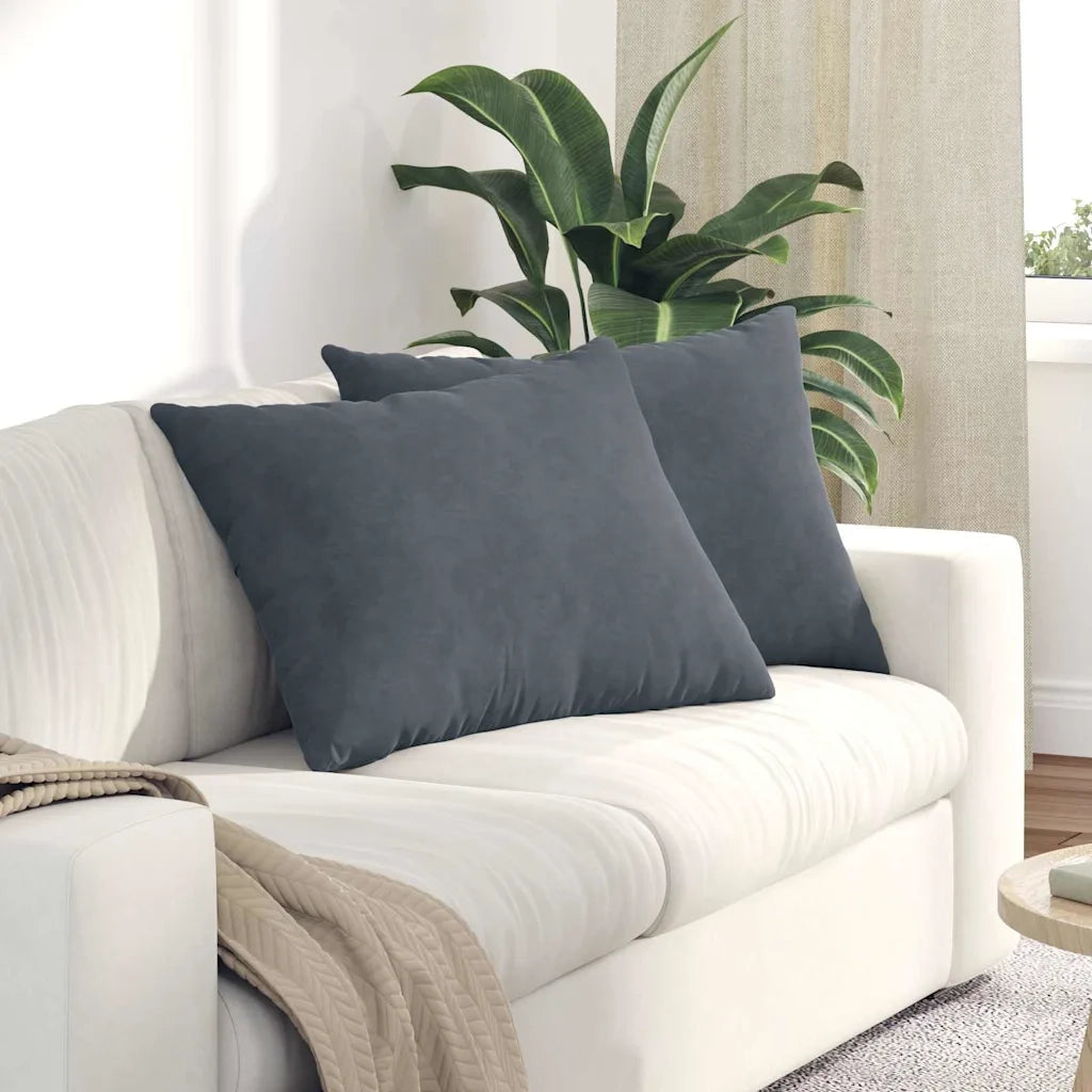 Cuscini da Divano 2 pcs Grigio scuro 70 x 50 cm 42013757