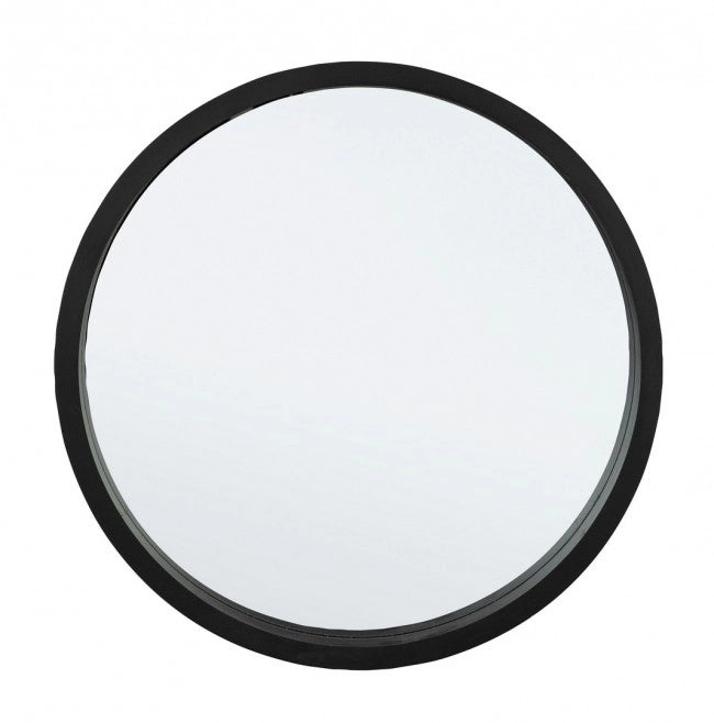 Specchio Legno Nero Moderno da Parete 52 cm - YOUNG