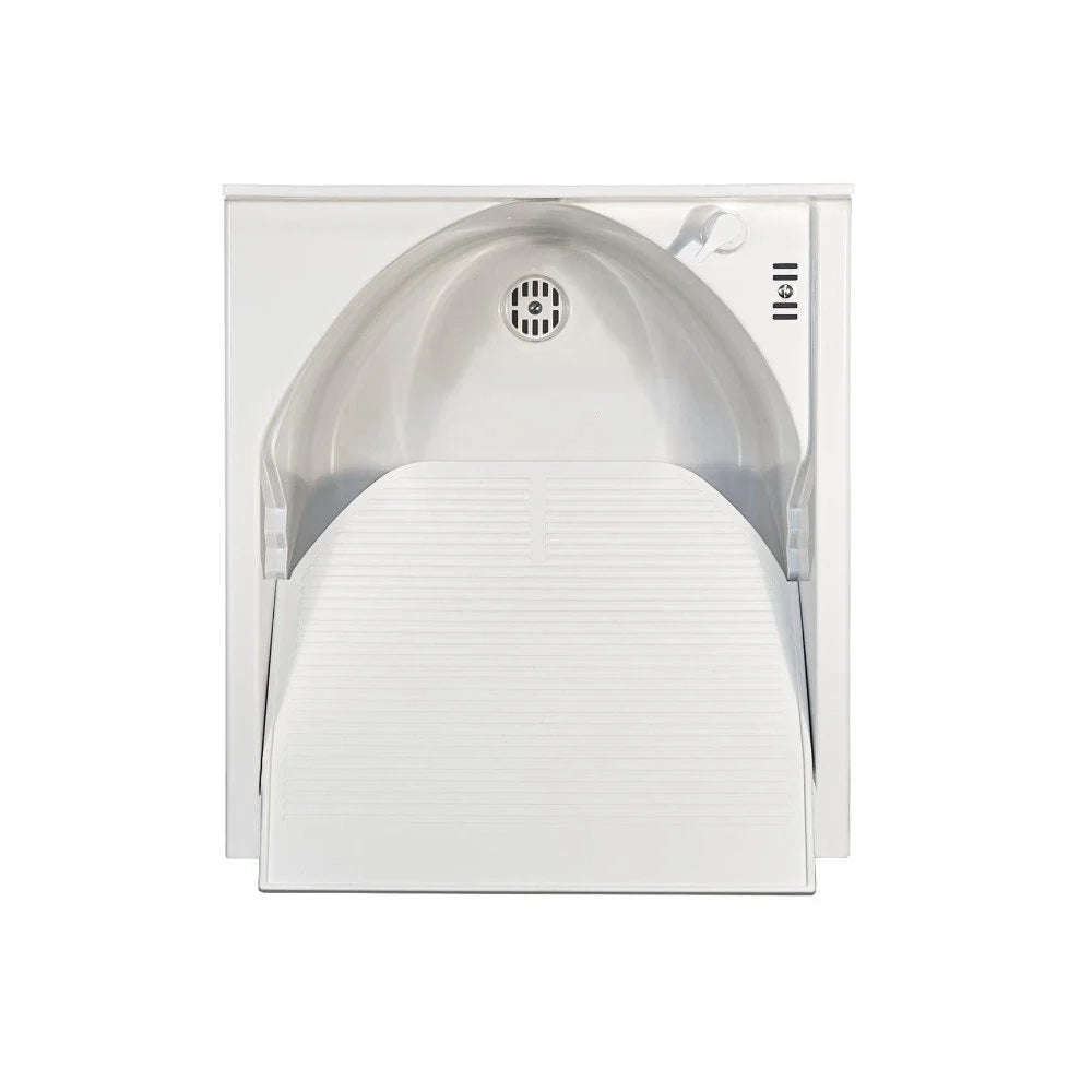 Mobile lavatoio 50x45 cm bianco con vasca in termoplastico e asse in termoplastico | Edilla