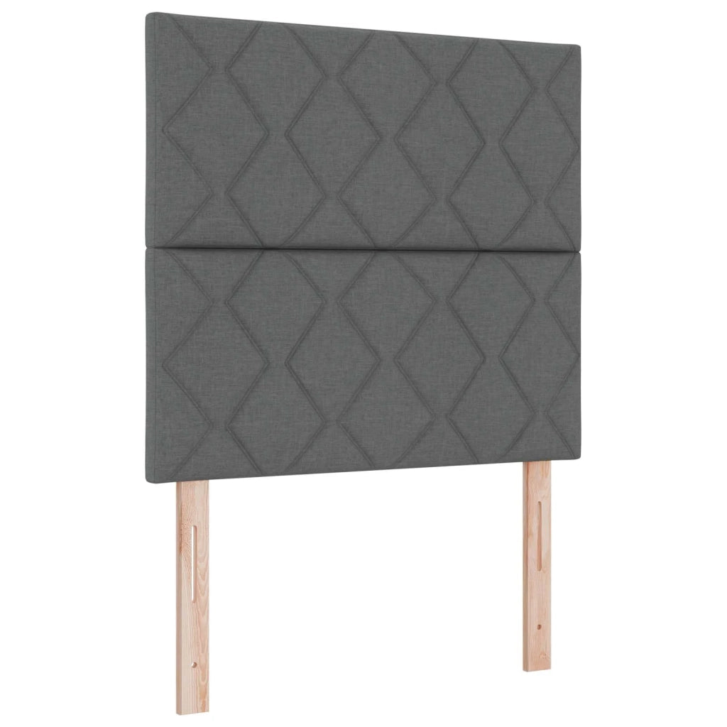 Letto con contenitore LED e materasso Grigio Scuro 90 x 190 cm 3459976