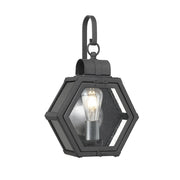 Applique da esterno Heath nero maculato E27 IP44 40W