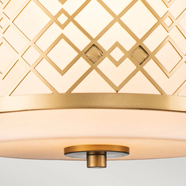 Lampada a sospensione Elstead Ziggy oro laccato 2xE14