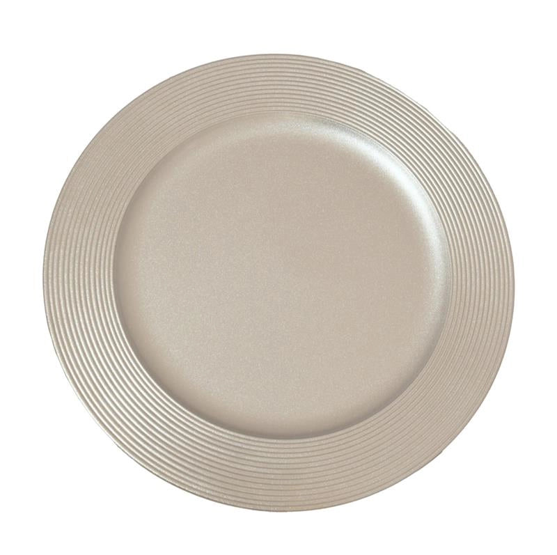 MA MAISON SOTTOPIATTO GLOSSY COLORE SILVER NATALE - DIAMETRO 33 CM