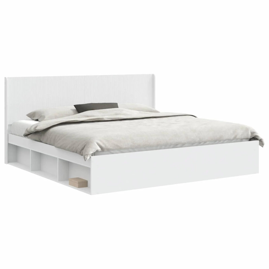 Struttura del letto con stoccaggio e testata 3 pcs 3413821