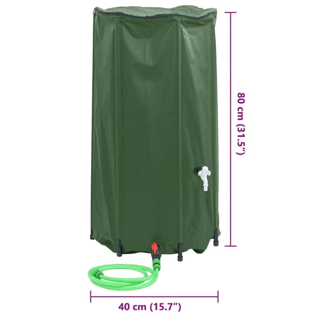 Serbatoio Acqua con Rubinetto Pieghevole 100 L in PVC 156009